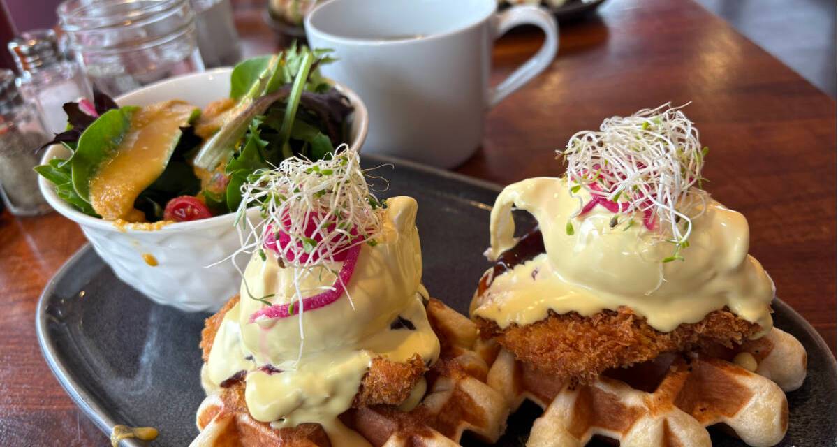 Victoria cafe offers waffles fit for breakfast or dessert
